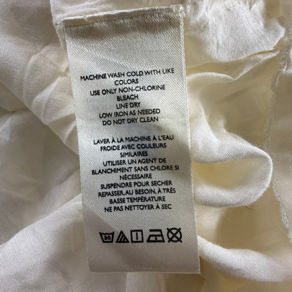 Anthropologie Katerina Button Front Floral Jacquard Dress Neutral Size M Boho - Picture 14 of 16